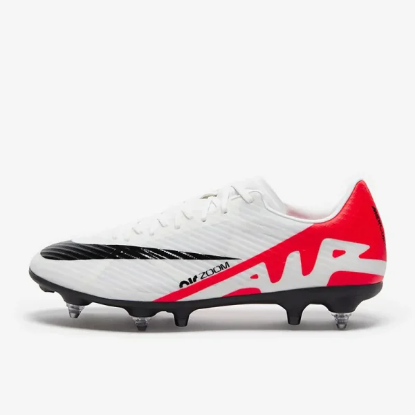 Nike Air Zoom Mercurial Vapor XV Academy AG Anti-Clog - Hvide/Bright Crimson/Sorte Fodboldstøvler