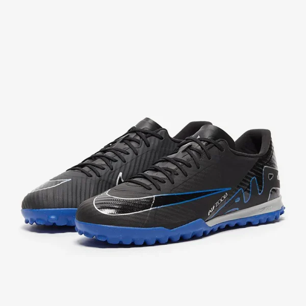Nike Air Zoom Mercurial Vapor XV Academy TF - Sorte/Chrome/Hyper Royal Fodboldstøvler