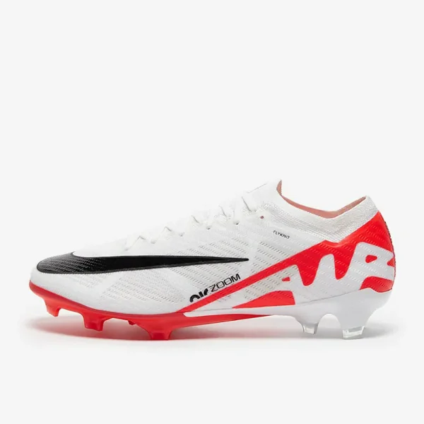 Nike Air Zoom Mercurial Vapor XV Elite FG - Hvide/Bright Crimson/Sorte Fodboldstøvler