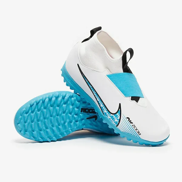 Nike Børn Air Zoom Mercurial Superfly IX Academy TF - Hvide/Baltic Blå/Lyserøde Blast Fodboldstøvler