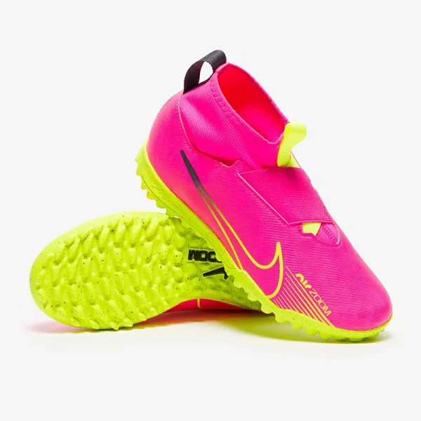 Nike Børn Air Zoom Mercurial Superfly IX Academy TF - Lyserøde Blast/Volt/Gridiron Fodboldstøvler