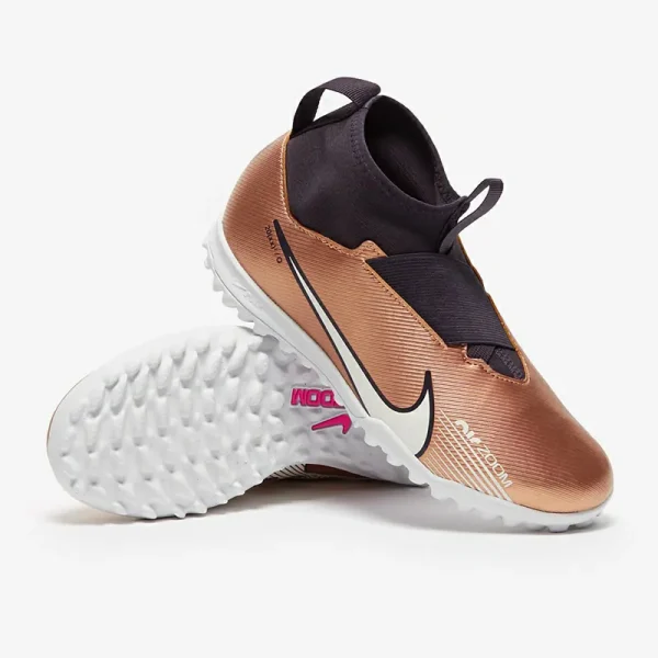 Nike Børn Air Zoom Mercurial Superfly IX Academy TF - Metallic Copper/Metallic Copper Fodboldstøvler