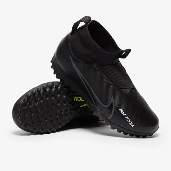 Nike Børn Air Zoom Mercurial Superfly IX Academy TF - Sorte/Dk Smoke Grå/Summit Hvide/Volt Fodboldstøvler