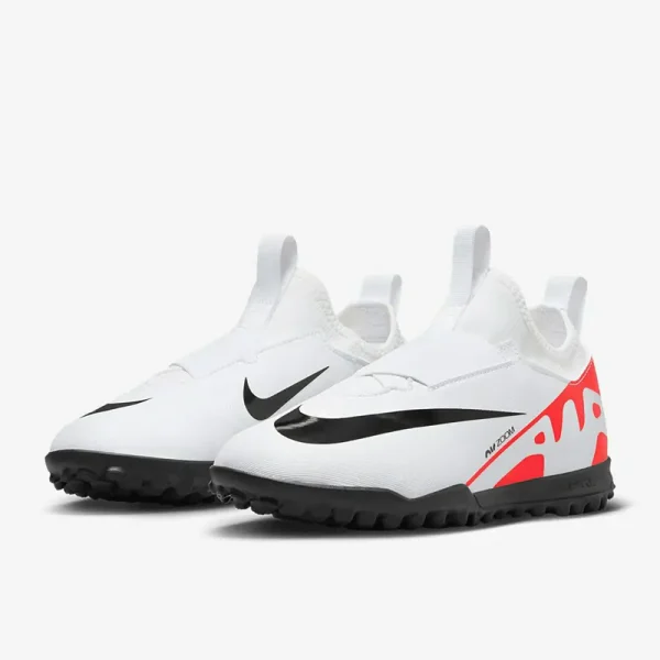 Nike Børn Air Zoom Mercurial Vapor XV Academy TF - Hvide/Bright Crimson/Sorte Fodboldstøvler