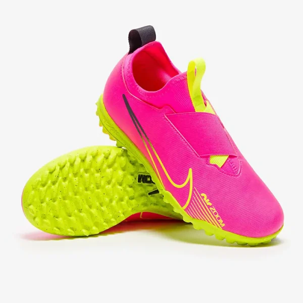 Nike Børn Air Zoom Mercurial Vapor XV Academy TF - Lyserøde Blast/Volt/Gridiron Fodboldstøvler