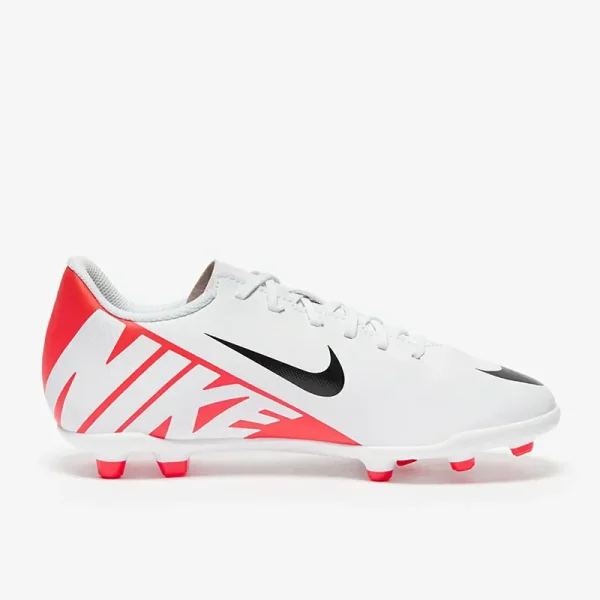 Nike Børn Air Zoom Mercurial Vapor XV Club FG/MG - Hvide/Bright Crimson/Sorte Fodboldstøvler