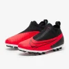 Nike Børn Phantom GX Academy DF AG - Bright Crimson/Sorte/Hvide Fodboldstøvler