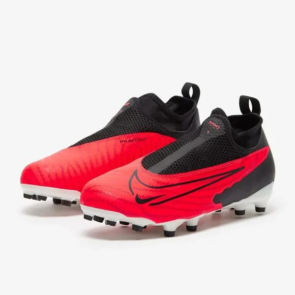 Nike Børn Phantom GX Academy DF FG/MG - Bright Crimson/Sorte/Hvide Fodboldstøvler