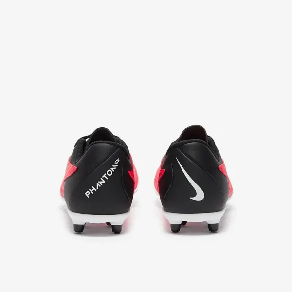 Nike Børn Phantom GX Club FG/MG - Bright Crimson/Sorte/Hvide Fodboldstøvler
