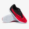 Nike Børn Phantom GX Club TF - Bright Crimson/Sorte/Hvide Fodboldstøvler