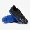 Nike Børn Phantom GX Club TF - Sorte/Chrome/Hyper Royal Fodboldstøvler