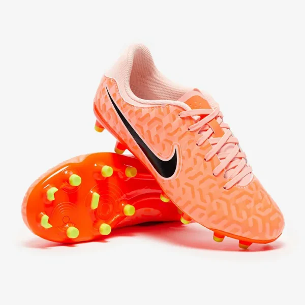 Nike Børn Tiempo Legend X Academy NU FG/MG - Guava Ice/Sorte/Total Orange Fodboldstøvler