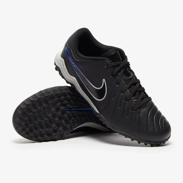 Nike Børn Tiempo Legend X Academy TF - Sorte/Chrome/Hyper Royal Fodboldstøvler
