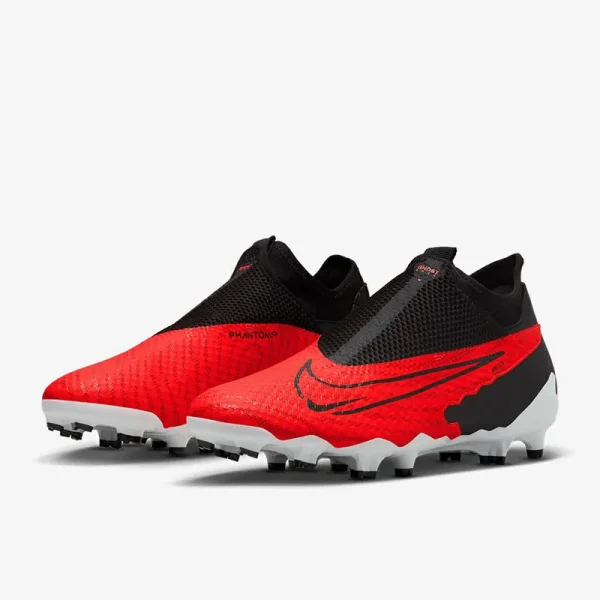 Nike Phantom GX Academy DF FG/MG - Bright Crimson/Sorte/Hvide Fodboldstøvler