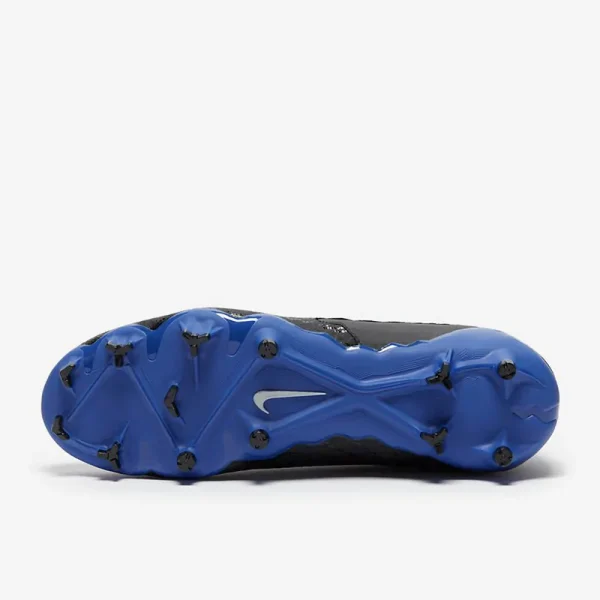 Nike Phantom GX Academy FG/MG - Sorte/Chrome/Hyper Royal Fodboldstøvler