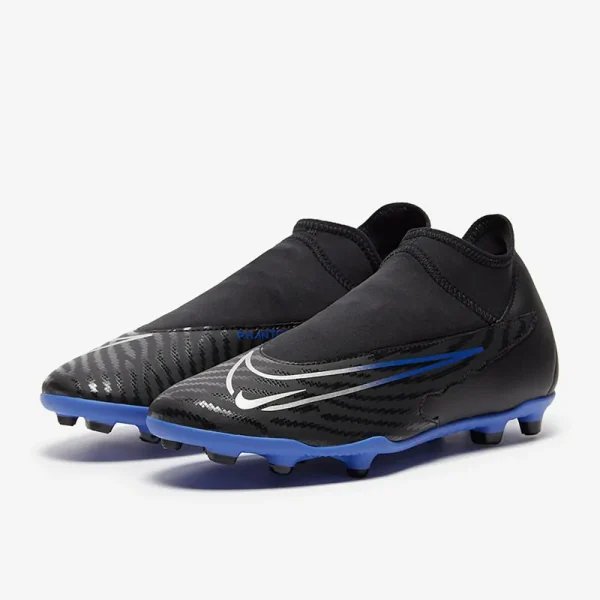 Nike Phantom GX Club DF FG/MG - Sorte/Chrome/Hyper Royal Fodboldstøvler
