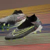 Nike Phantom GX Elite DF Link FG - Sorte/Volt/Hvide/Blå Glow Fodboldstøvler