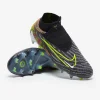 Nike Phantom GX Elite DF Link SG Anti-Clog - Sorte/Volt/Hvide/Blå Glow Fodboldstøvler