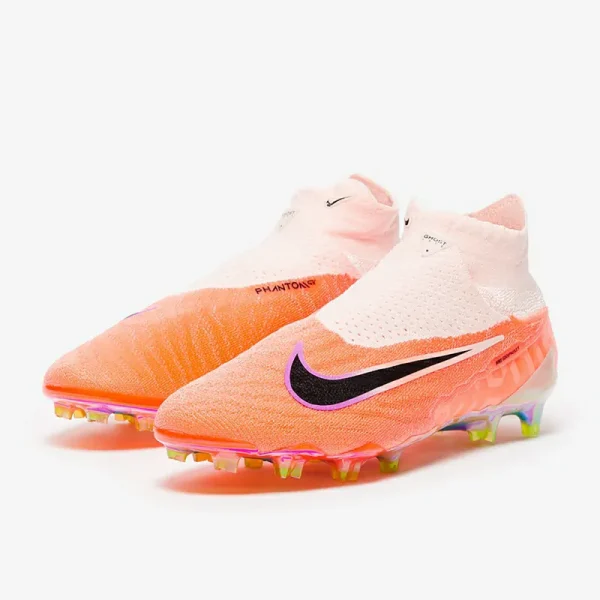 Nike Phantom GX Elite DF NU FG - Guava Ice/Sorte/Total Orange Fodboldstøvler