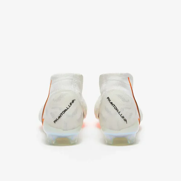 Nike Phantom Luna Elite FG - Hvide/Sorte/Total Orange Fodboldstøvler