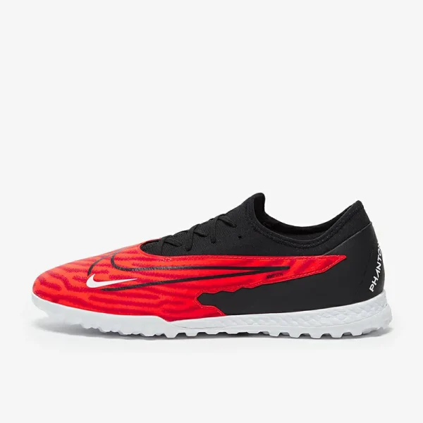 Nike React Phantom GX Pro TF - Bright Crimson/Sorte/Hvide Fodboldstøvler