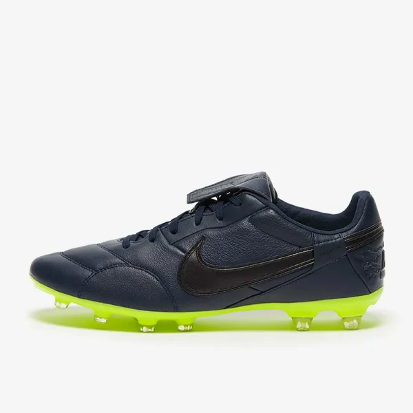 Nike The Premier III FG - Sorteened Blå/Sorte/Volt Fodboldstøvler