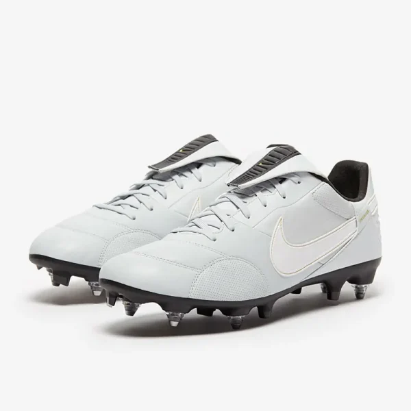 Nike The Premier III SG-Pro Anti-Clog - Pure Platinum/Hvide/Sorte Fodboldstøvler