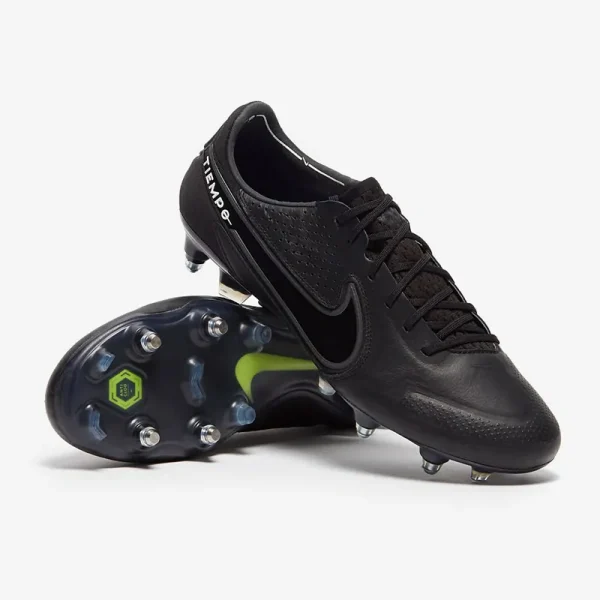 Nike Tiempo Legend IX Elite SG Pro Anti Clog - Sorte/Dark Smoke Grå/Summit Hvide Fodboldstøvler