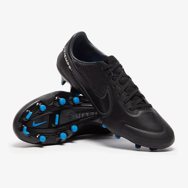 Nike Tiempo Legend IX Pro FG - Sorte/Dark Smoke Grå/Summit Hvide Fodboldstøvler
