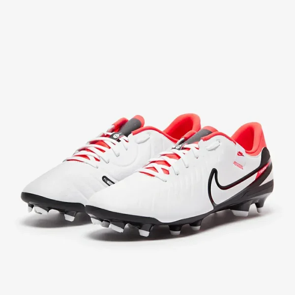 Nike Tiempo Legend X Academy MG - Hvide/Sorte/Bright Crimson Fodboldstøvler