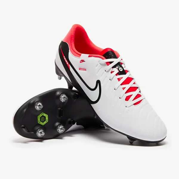 Nike Tiempo Legend X Academy SG-Pro Anti-Clog - Hvide/Sorte/Bright Crimson Fodboldstøvler