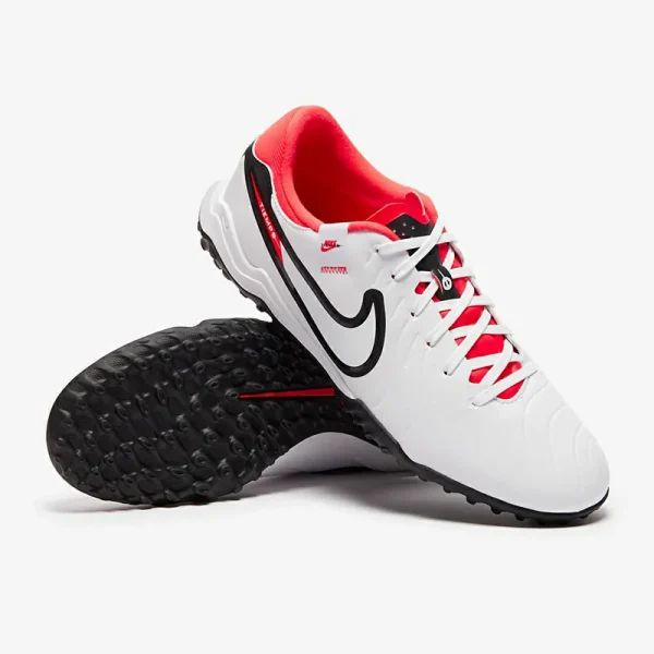 Nike Tiempo Legend X Academy TF - Hvide/Sorte/Bright Crimson Fodboldstøvler