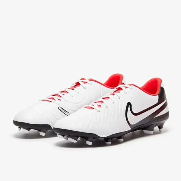 Nike Tiempo Legend X Club MG - Hvide/Sorte/Bright Crimson Fodboldstøvler