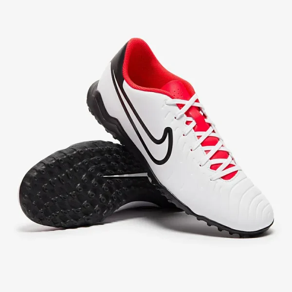Nike Tiempo Legend X Club TF - Hvide/Sorte/Bright Crimson Fodboldstøvler