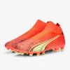Puma Ultra Match+ Ll FG/AG - Fiery Coral/Fizzy Light/Puma Sorte Fodboldstøvler