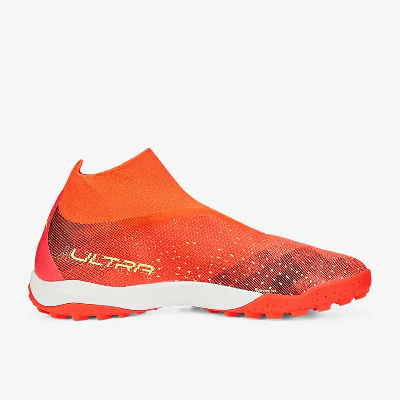 Puma Ultra Match+ Ll TT - Fiery Coral/Fizzy Light/Puma Sorte Fodboldstøvler