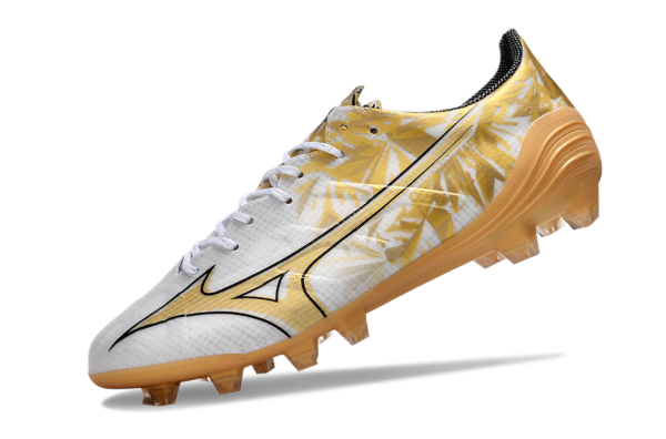 Mizuno Alpha Made in Japan FG Fodboldstøvler - Guld hvid